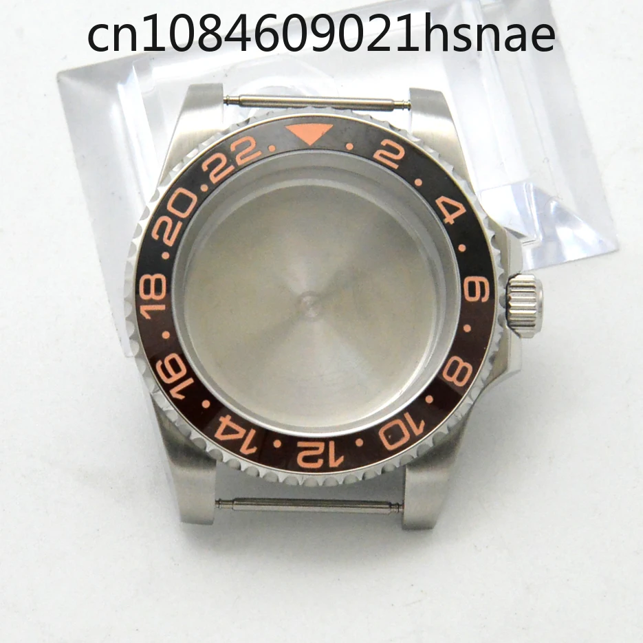 Cassa in acciaio inossidabile 316L con specchio piatto in zaffiro per accessori per orologi con cassa con movimento NH35A/NH36A