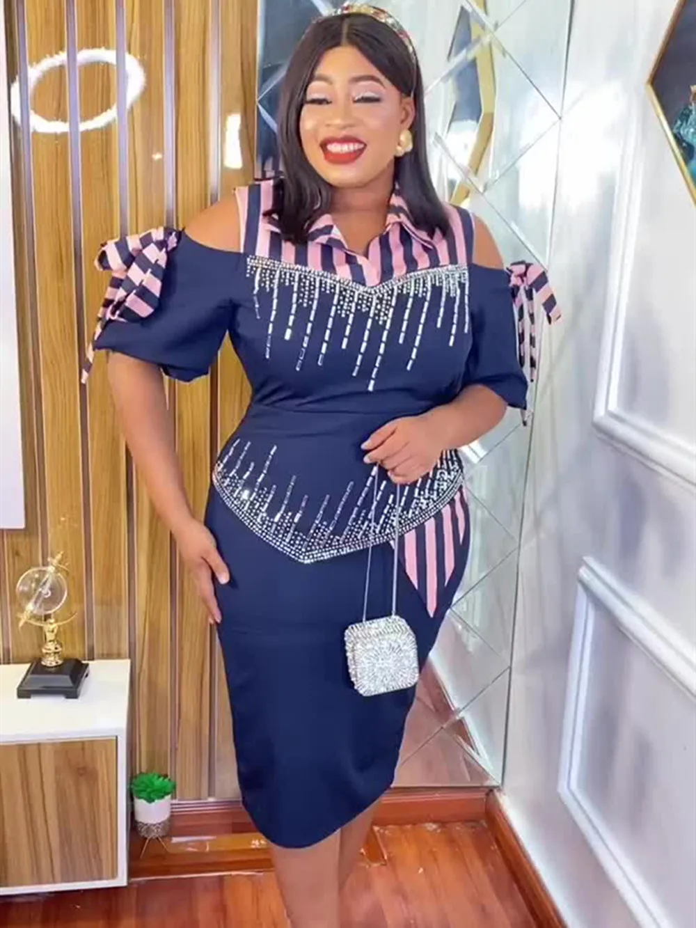 

Элегантные африканские платья для женщин, большие размеры, турецкое свадебное платье, Дашики, Анкара, офисные женские наряды, халат, африканская одежда