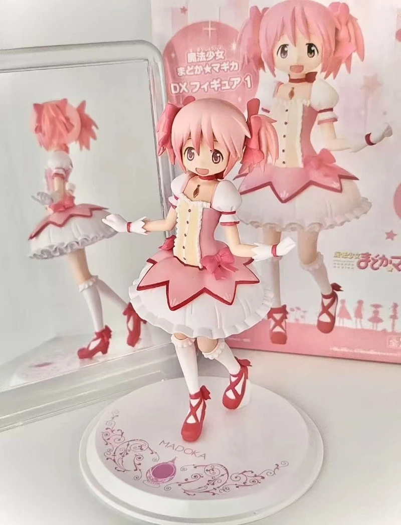 Em estoque original bandai banpresto puella magi madoka magica akemi homura anime figuras de ação modelo brinquedos desktop ornamento presentes
