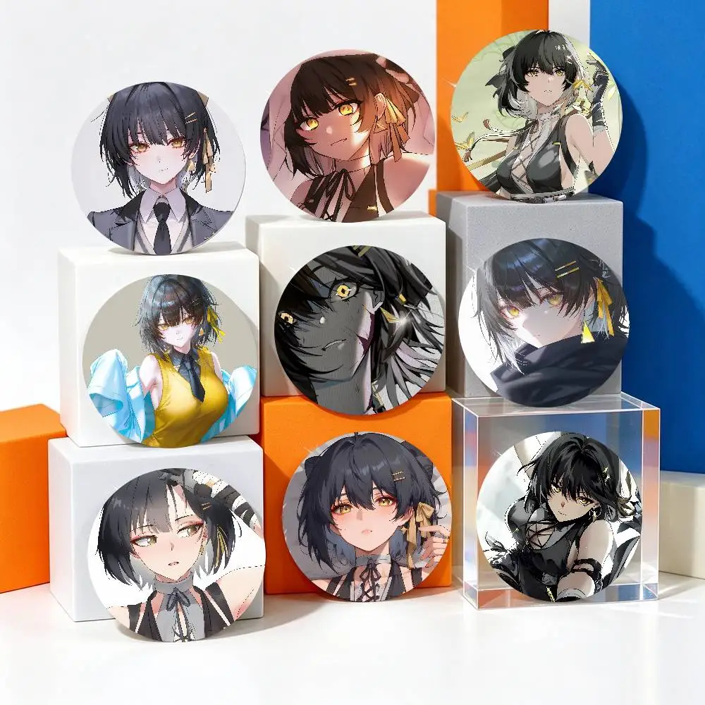Rover Anime Game W-Wuthering Waves Pins Brooch Cartoon Badge For Friend Backpack Clothes Collect Accessories Jewelry Gift