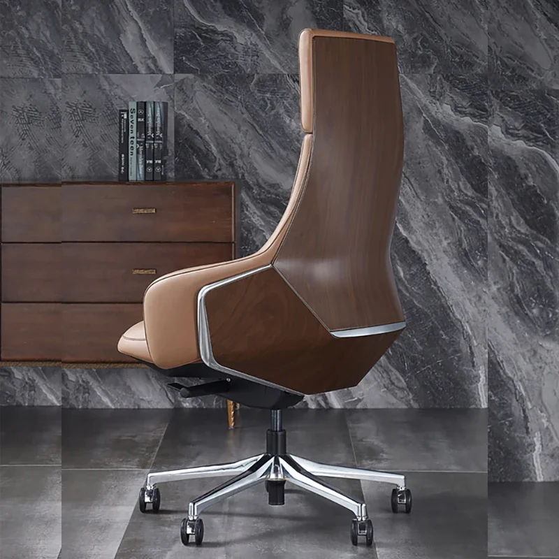 Cadeira de escritório de luxo leve de couro moda confortável conferência ergonômica cadeira de escritório computador giratória silla gamer móveis de escritório