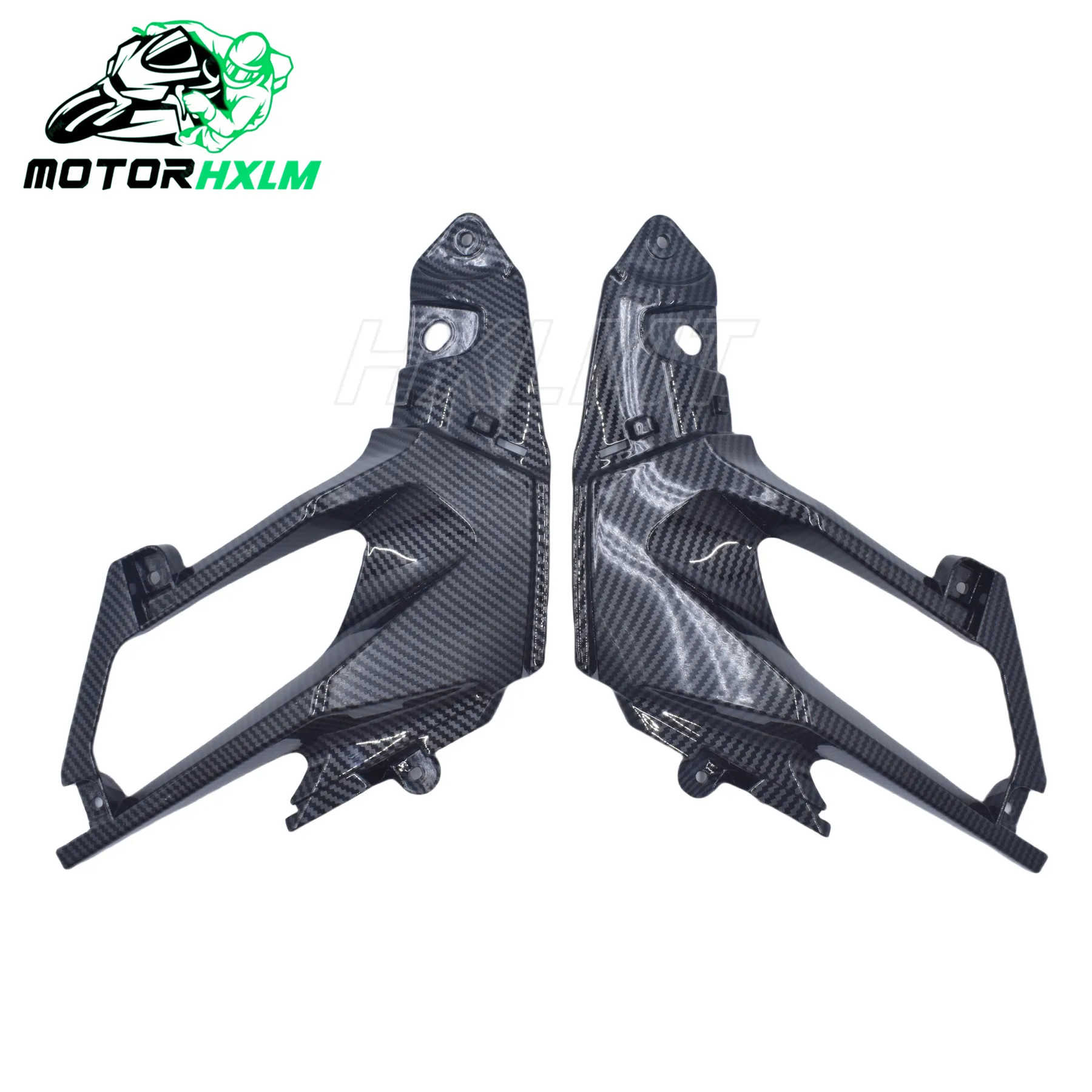 

Fit For KAWASAKI Ninja 400 EX400 2018 2019 2020 Motorcycle Carbon Painted Pattern Tank Seat Side Panel Cover Fairing Cowl