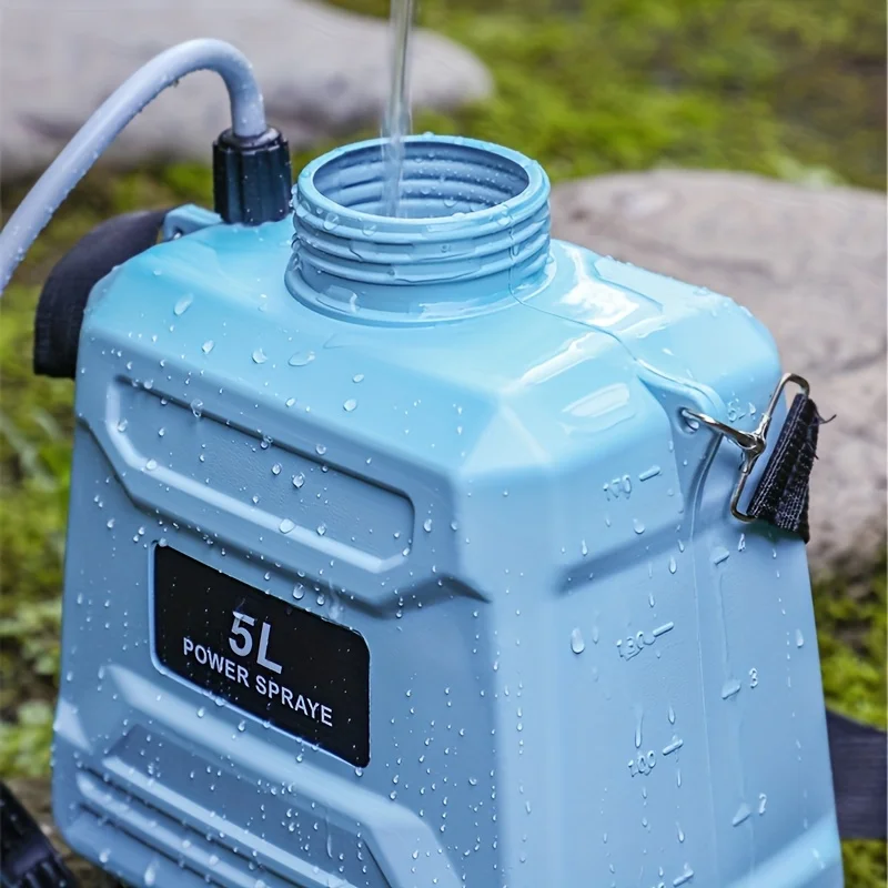 Battery Operated Garden Sprayer, Electric Sprayer with USB Charging Handle, 3 Spray Nozzles,Retractable Spray Hose,Pump Sprayer