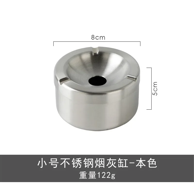 Windproof Stainless Steel Ashtray With Lid Cigarette Ash Tray Smoking Supplies