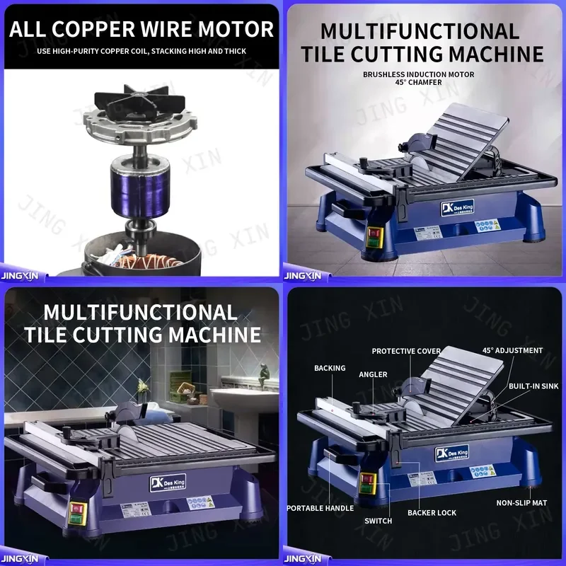 Custom for FS-M07 Electric Ceramic Tile Cutter Desktop Multi-function Stone Floor Jade Cutting Chamfering Machine 220V