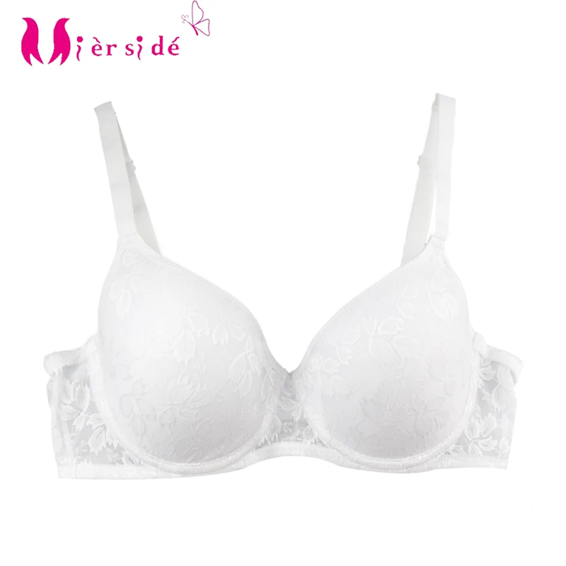 

Mierside 13134 White Bra For Women Lingerie Sexy Ladies Push Up Embroidery Lace Bralette 34/36/38 B-C-D-DD