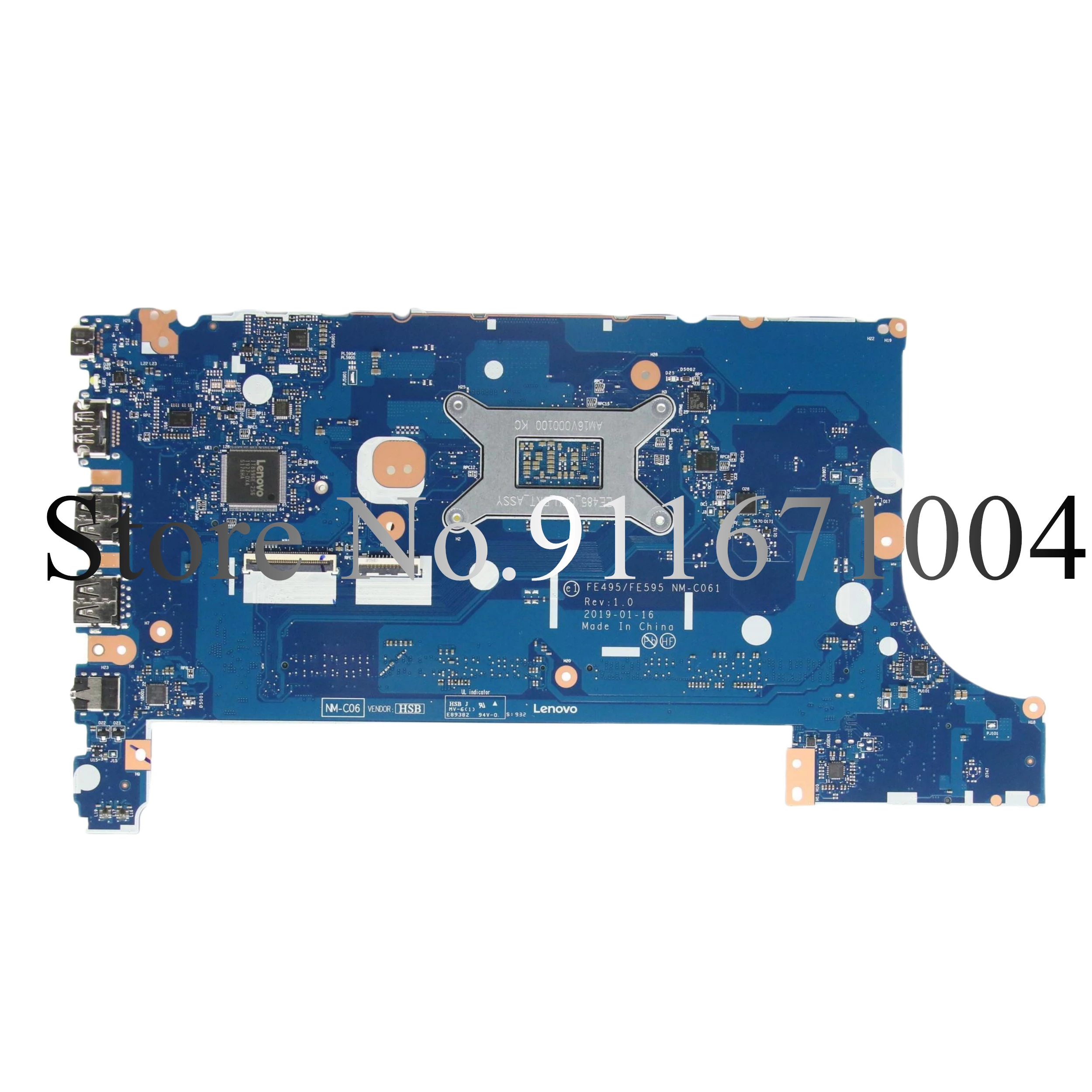 For Lenovo Thinkpad E495 E595 Laptop Motherboard With R3-3200 R5-3500 R7-3700 CPU FE495/FE595 NM-C061 MB 02DM027 02DM026 02DM025