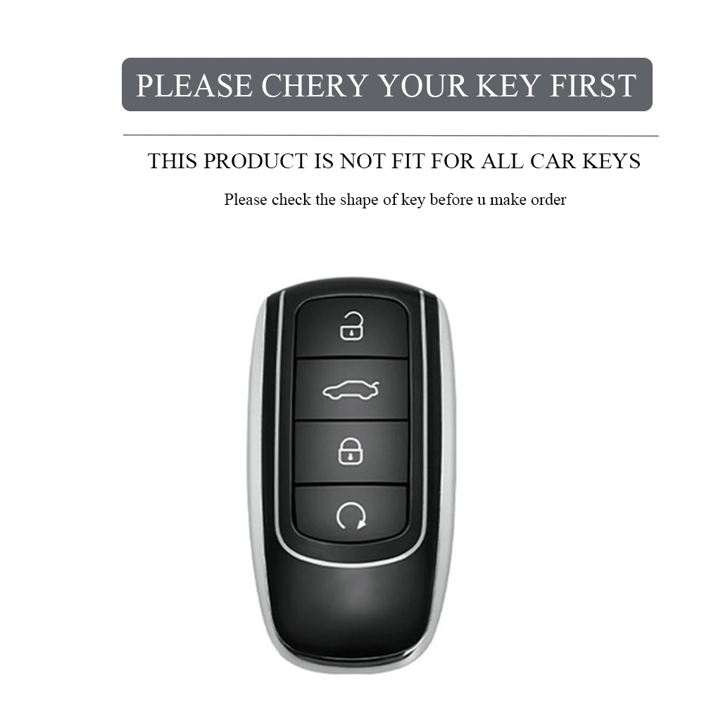 TPU Car Key Case Cover For Chery Tiggo 8 Pro Tiggo 8plus New 5 plus 7pro Chery Tiggo 7 Pro Max Omoda 5 C5 Modod Protector Fob image 2