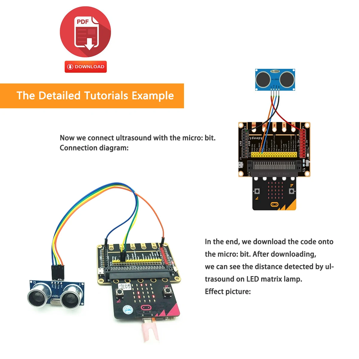 Adeept BBC 마이크로 비트 스타터 키트, 마이크로 비트용 전자 스타터 키트, 31 개 프로젝트 튜토리얼 북 포함