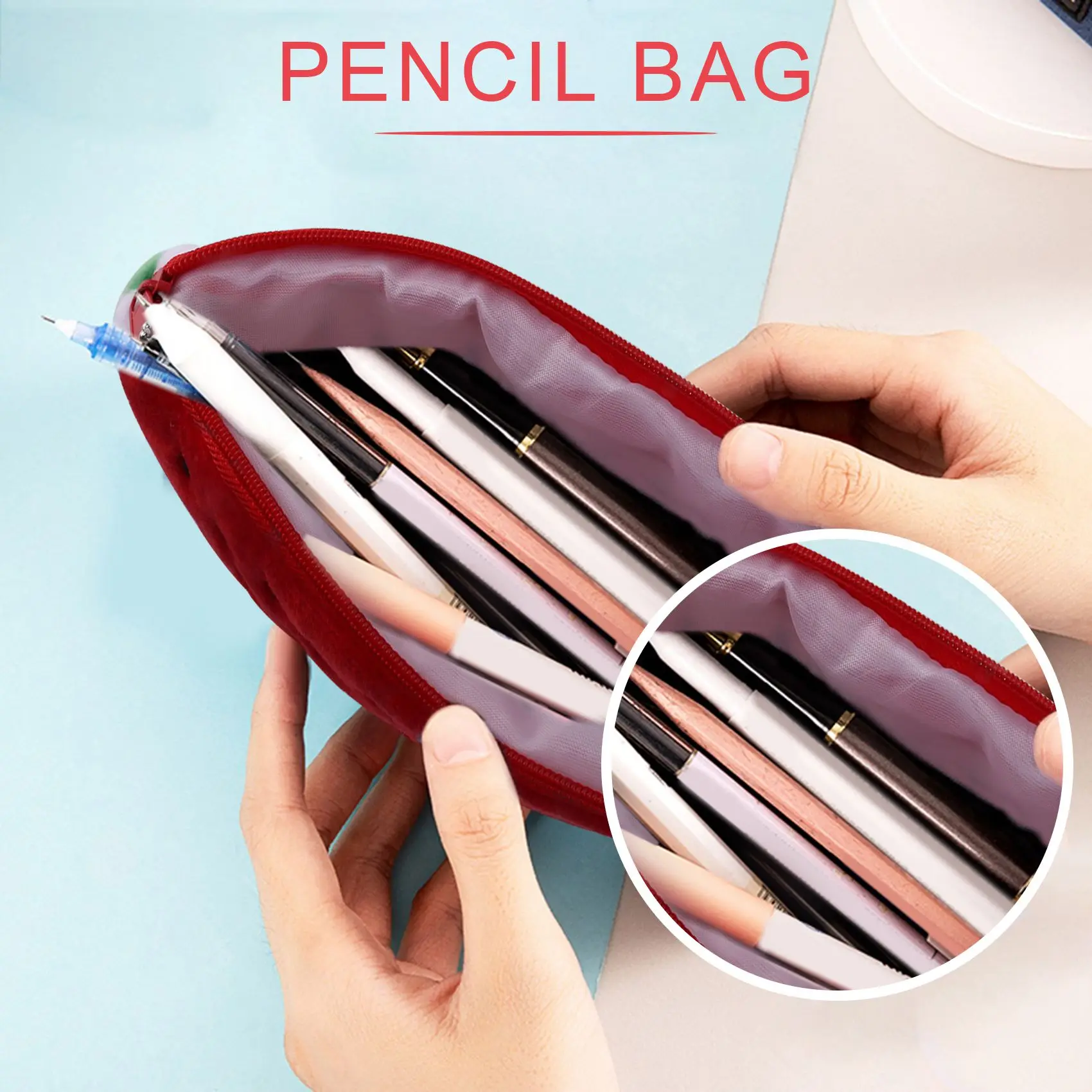 1 Pc Newest Practical Big Volume Watermelon Fruit Kids Pencil Bag Case Gift Cosmetics Purse Wallet Holder Pouch School Supplies