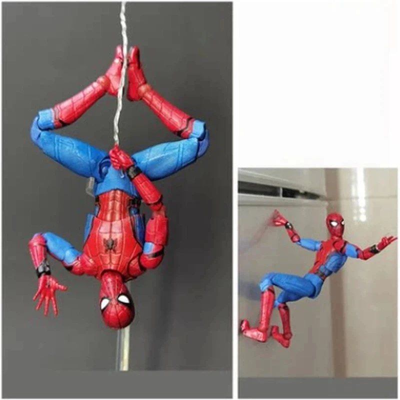 

Коллекционная фигурка Человека-паука MAFEX MAF047 Homecoming с подвижными суставами и магнитным креплением, украшение для холодильника, подарок для детей и фанатов Marvel