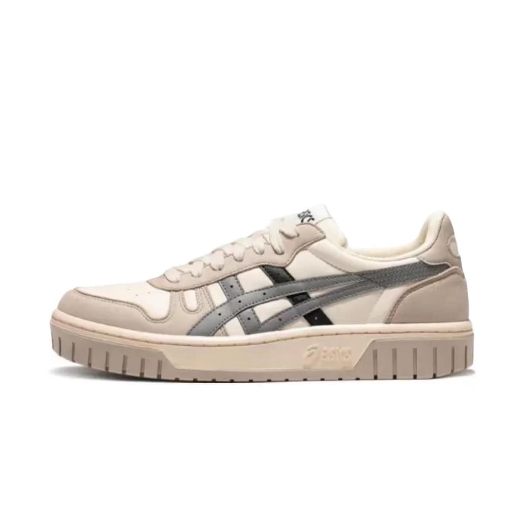 ASICS Court MZ Unisex Low-Top Sneakers  Durable, Anti-Slip, Shock-Absorbing & Supportive, White/Gray 1203A127-700