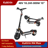 KuKirin M4 Max Electric Scooter Foldable 800W Peak 1000W 48V 18.2Ah 10 Inch Tires Folding E-scooter 45km/h 45km Dual Disc Brake