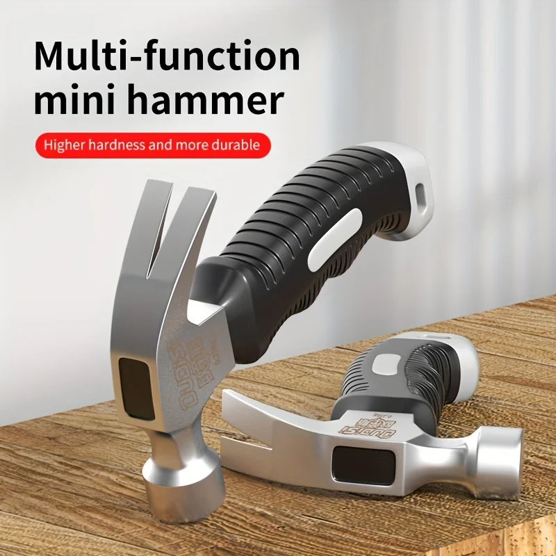 16oz Claw Hammer - Forged Steel with Shock-Absorbing Fiberglass Handle, Perfect for Nailing & Demolition Work