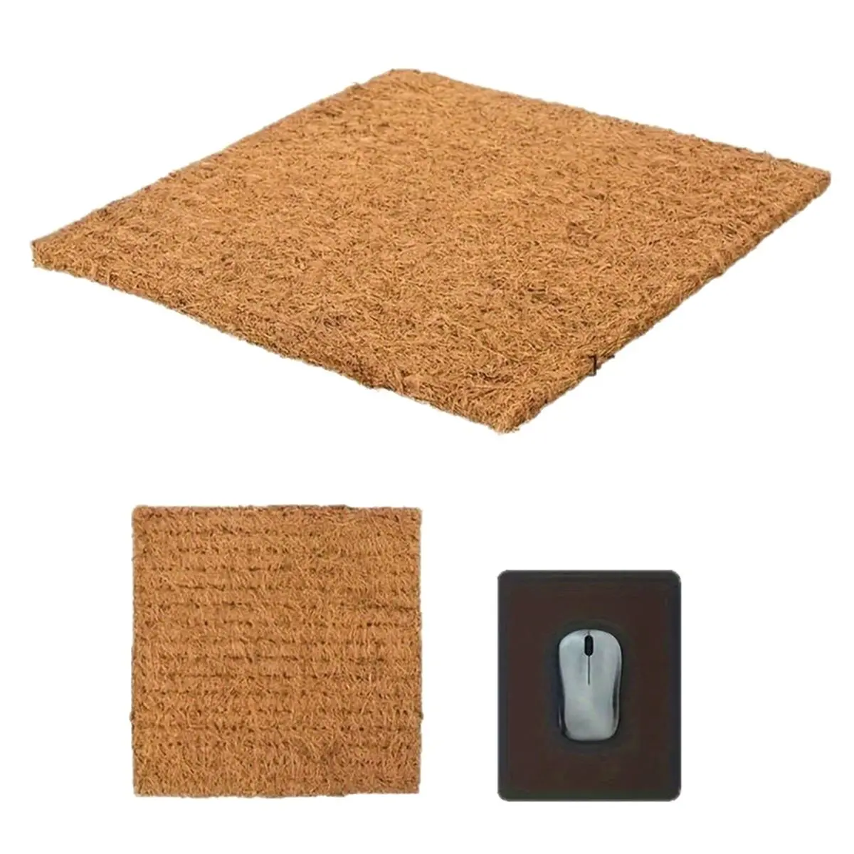 PHONE&GEAR 6 Reusable Hen Nest Pads, Palm Fiber Washable Egg Pads, Warm Nest Pads, Mattress for Poultry to Protect Eggs.