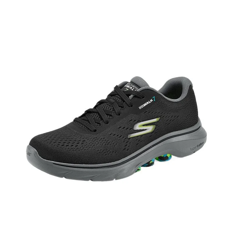 Skechers MEN'S GO WALK Comfortable Low top Casual Shoes Men's Black 216639-BKMT view 3