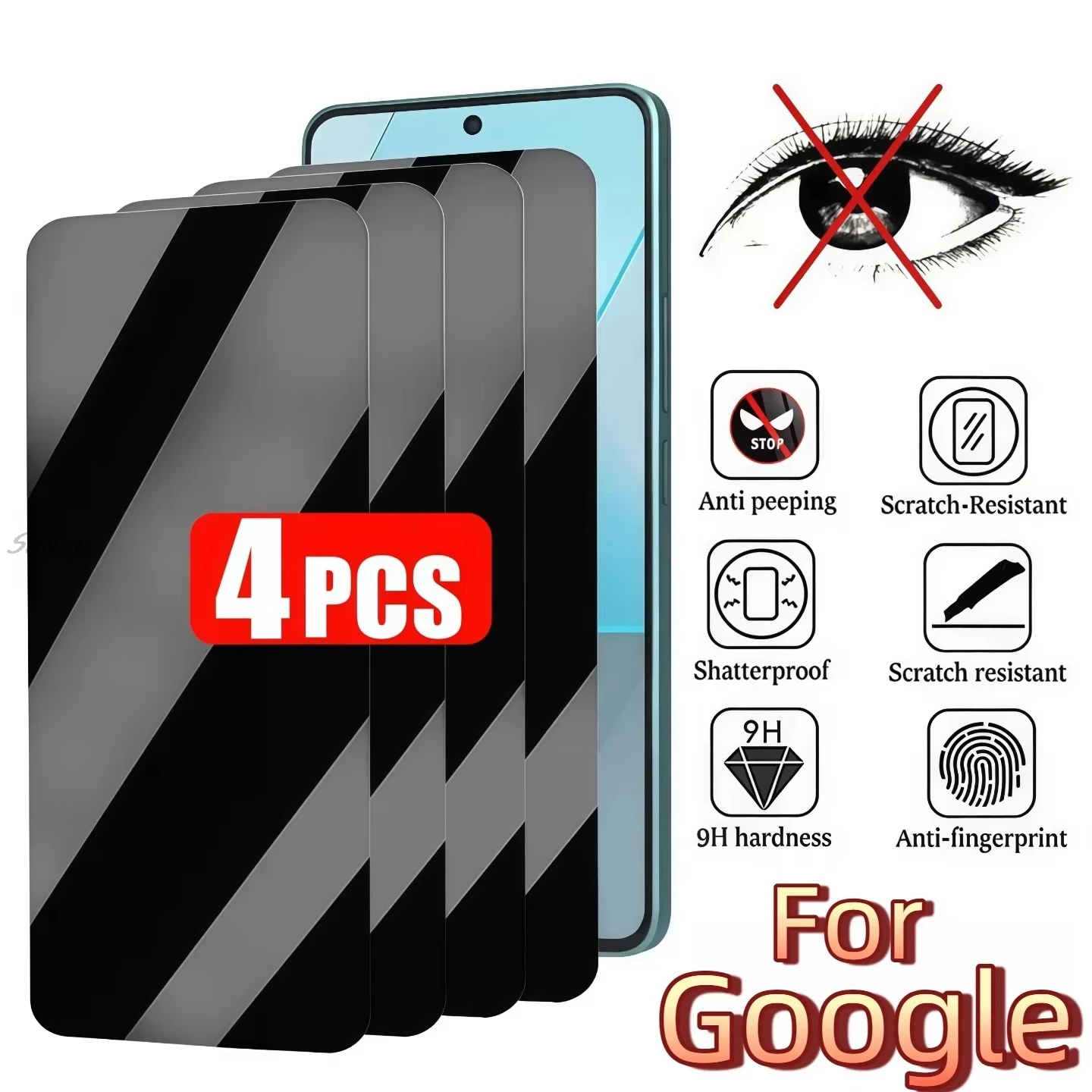 Privacy 9H Tempered Glass For Google Pixel 11 Pro XL 9A Screen Protector Anti-Spy Film for Google Pixel 10 9 8 Pro Anti-Scratch