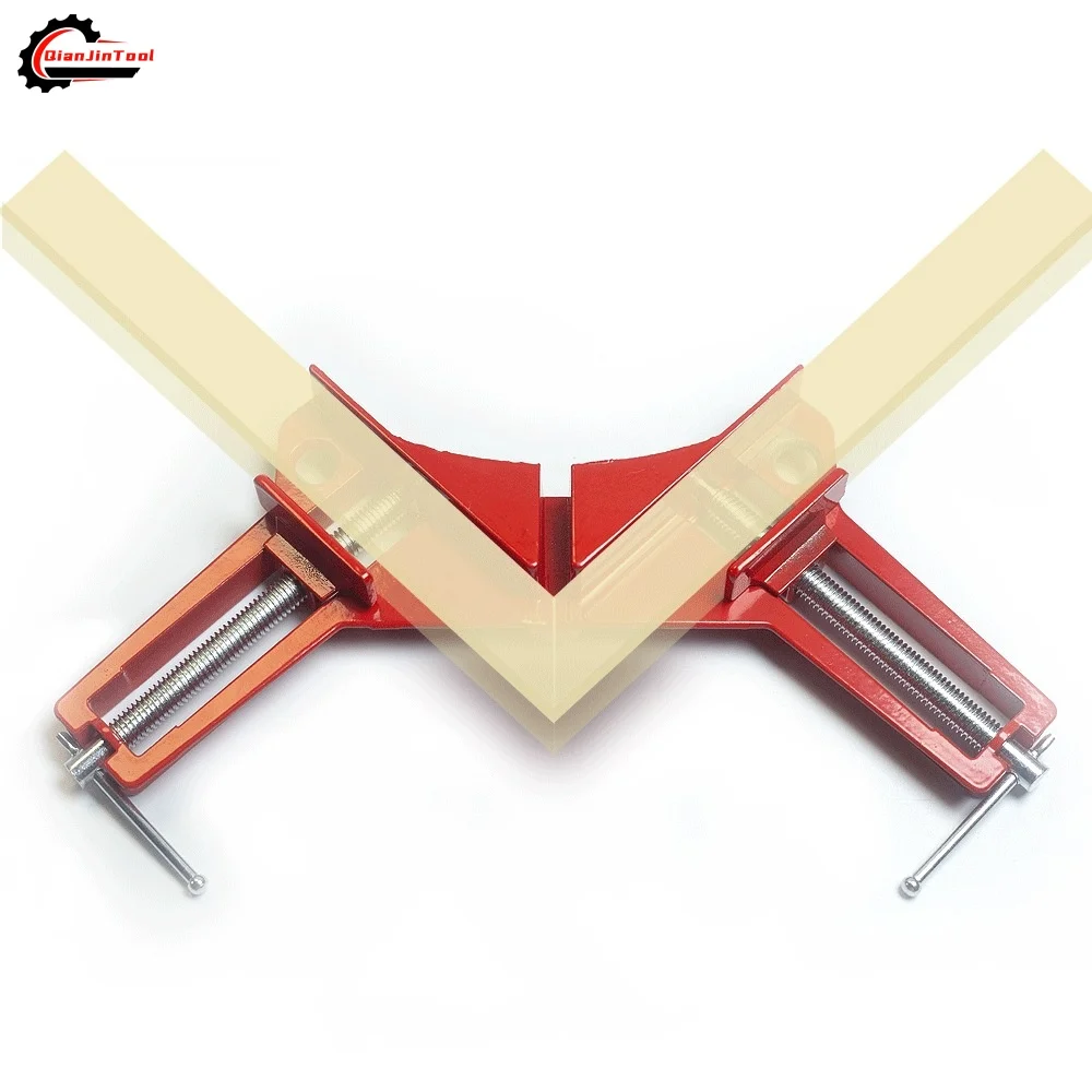 1/4Pcs 90° Right Angle Clip Carpentry Frame DIY Glass Clamp Angle Hand Tool Quick Fixing Clip Picture Frame Clip Cycling Acces