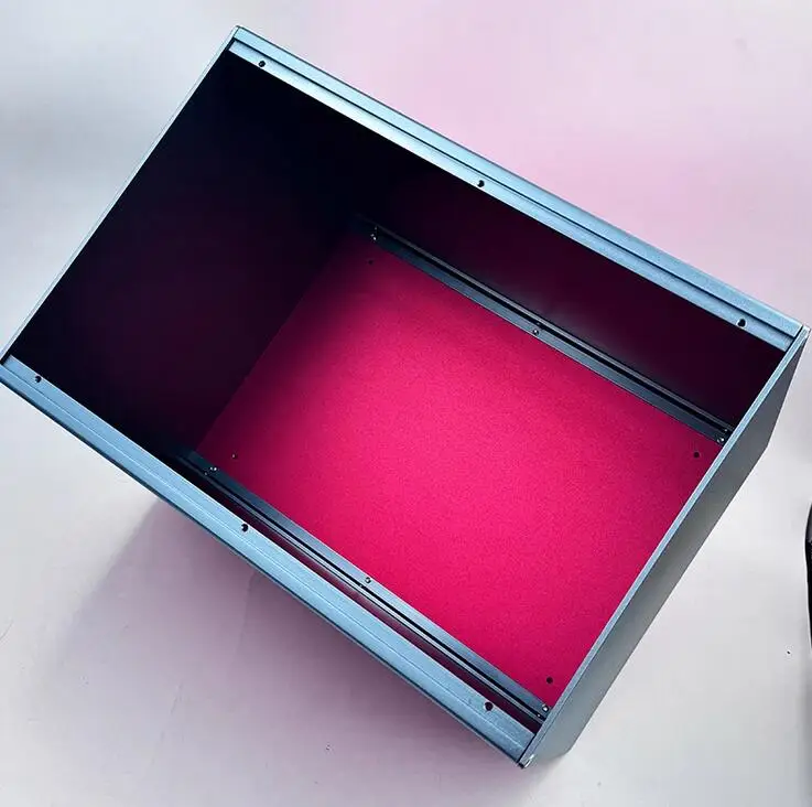 

Full aluminum red Blank multi-purpose power supply housing split tube amplifier DIY chassis filter power box 230*250*336mm