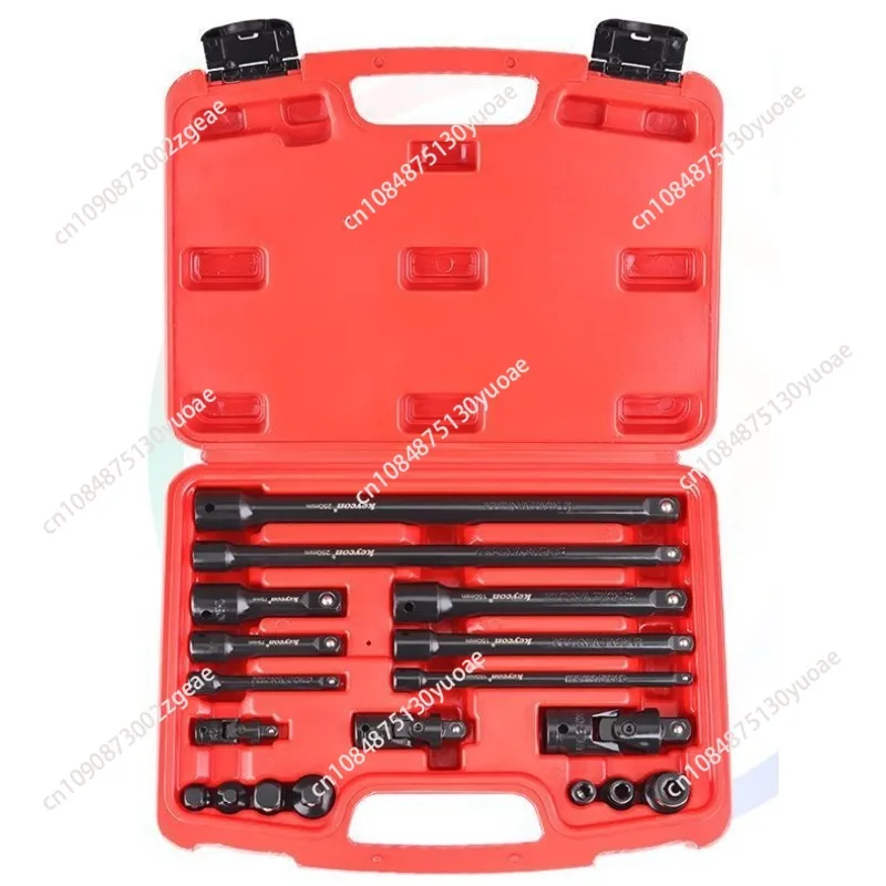 Socket Wrench Extension Connector, Variable Square, Reducing Diameter, Universal Active Splice Sleeve Combination Set, 18 Pcs