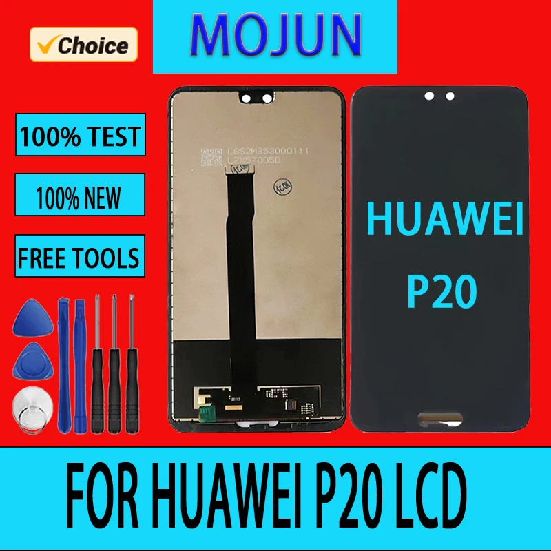 Wyświetlacz LCD do HUAWEI P20 wyświetlacz LCD ekran dotykowy Digitizer zgromadzenie do wymiany ekranu LCD HUAWEI P20