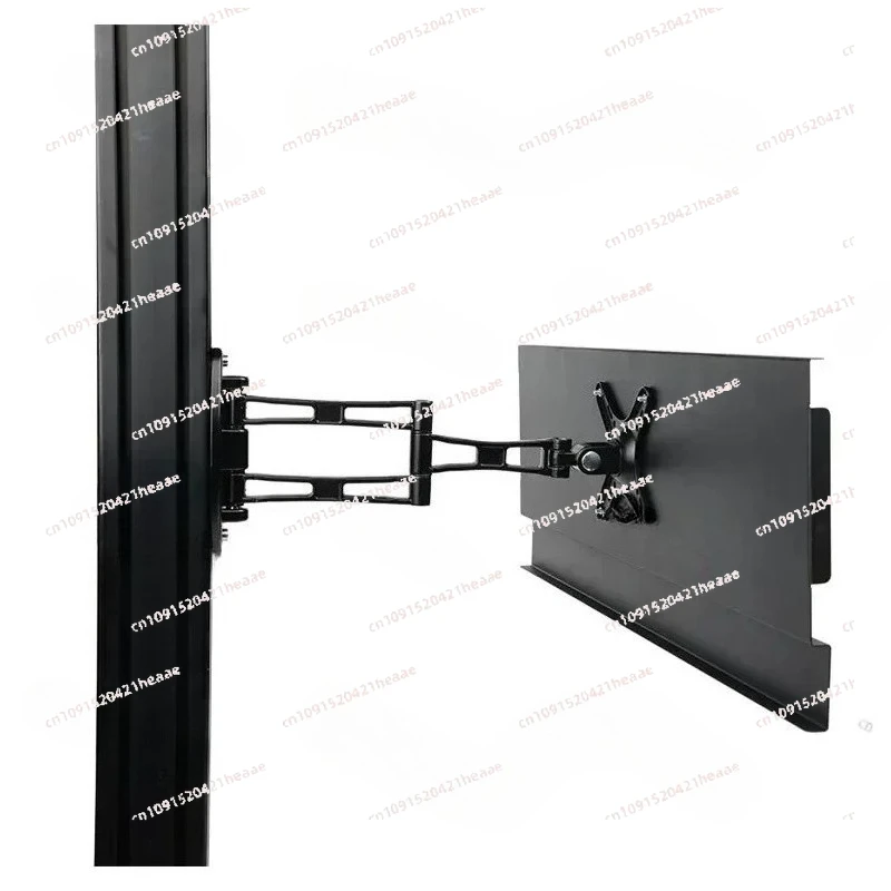 مناسبة لمحاكي السباق المصنوع من الألومنيوم الخاص بالقرص اللاسلكي ولوحة المفاتيح الدوارة ومقبض تعديل تلسكوبي مثبت على الحائط