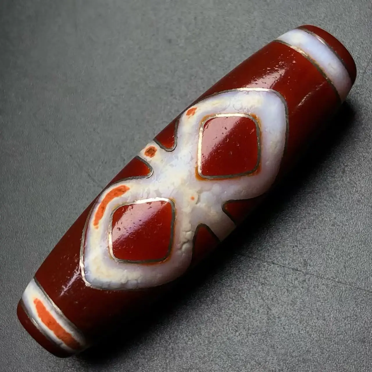 

1pcs/lot Vrajra High Oil Patination with Old Material Tibetan Dzi Beads DIY Amulet Pendant Necklaces bracelet