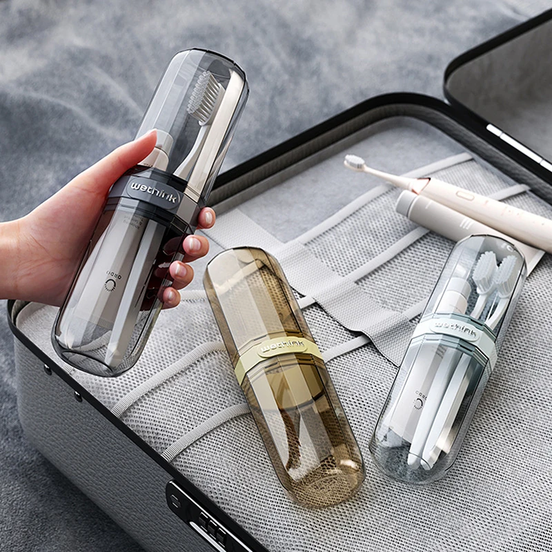 

Toothbrush Storage Box Portable Mouthwash Cup Toothpaste Storage Box Toiletry Set Travel Supplies Portable Toothbrush Cup