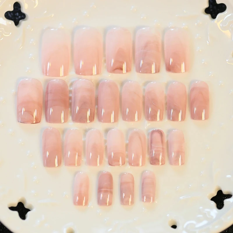 Foreverlily Fake Nails Little Devil Eyelashes Set with Glue