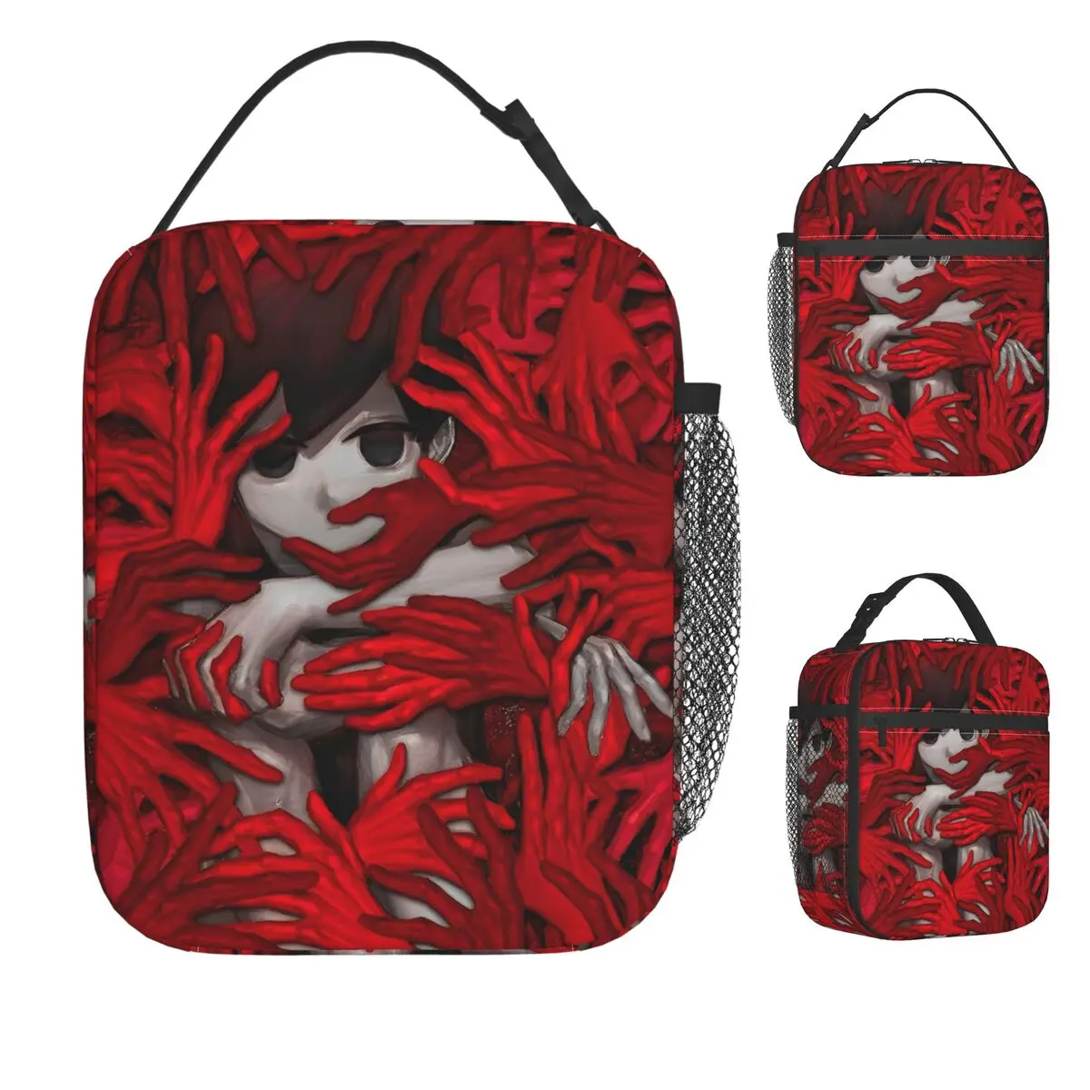 

Game Sunny Omori Fanart Art Omori Game Lunch Bag Kawaii Lunch Box Picnic Portable Insulated Tote Food Bags Graphic Cooler Bag