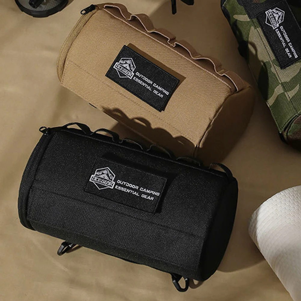 Roll Paper Storage Bag Portable Toilet Tissue Paper Box Polyester Waterproof Hanging Napkin Holder for Picnic Camping Hiking view 5