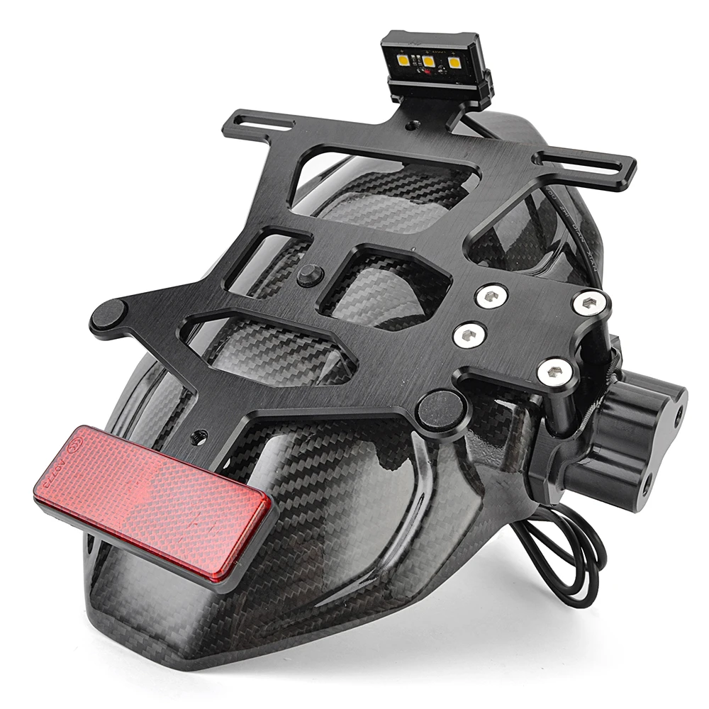 For Honda CB650R 2024-2025 CB 650 R Motorcycle License Plate Light Holder Frame Rear Fender Mudguard Mudflap Guard Cover