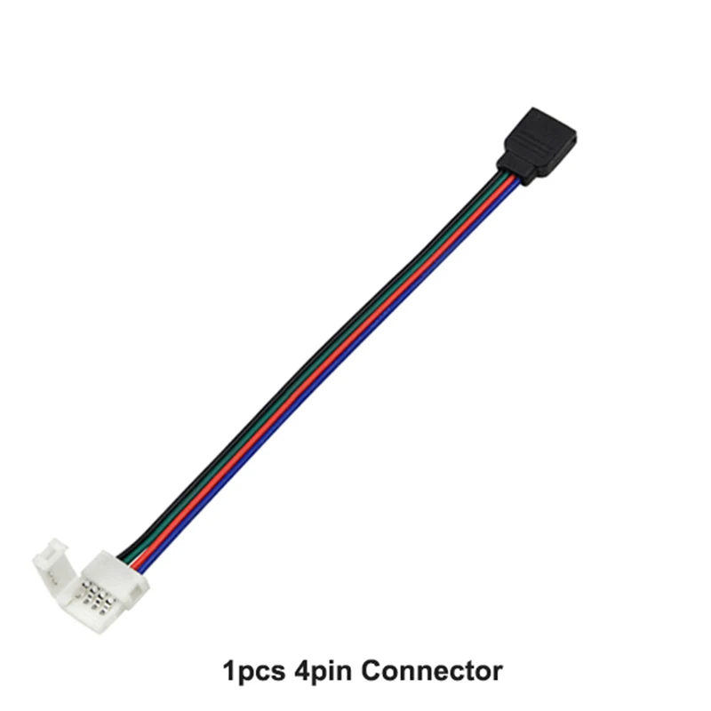 

15cm 1pcs 4pin 10mm 5050 RGB LED Strip Light Free Welding Connector For 5050 SMD RGB LED Strip Connector Accessories