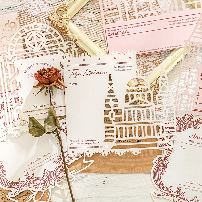 Imagem -05 - Retro Memo Pad Papel Decorativo Viagem ao Redor da Série Mundial Bonito Adorável 12 Pacotes por Lote
