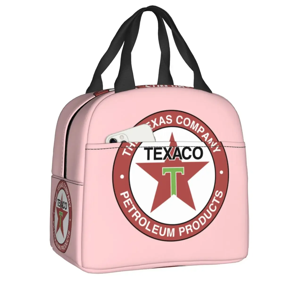 Texaco Insulated Lunch Bag for Women Portable Cooler Thermal Lunch Box Outdoor Camping Travel Picnic Food Container Bags