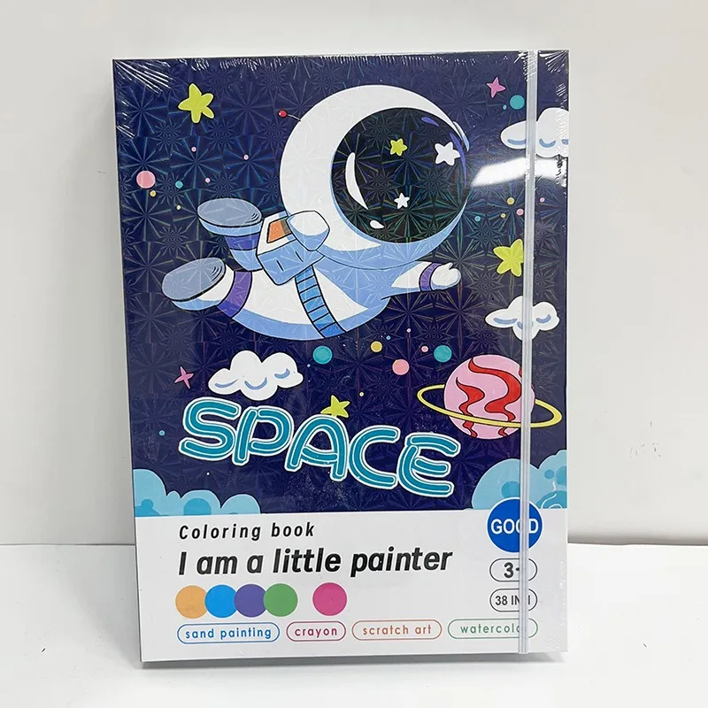 Crayon Watercolor Fluorescent Liquid Colored Lead Graffiti Book Educational Children's Painting Coloring Book