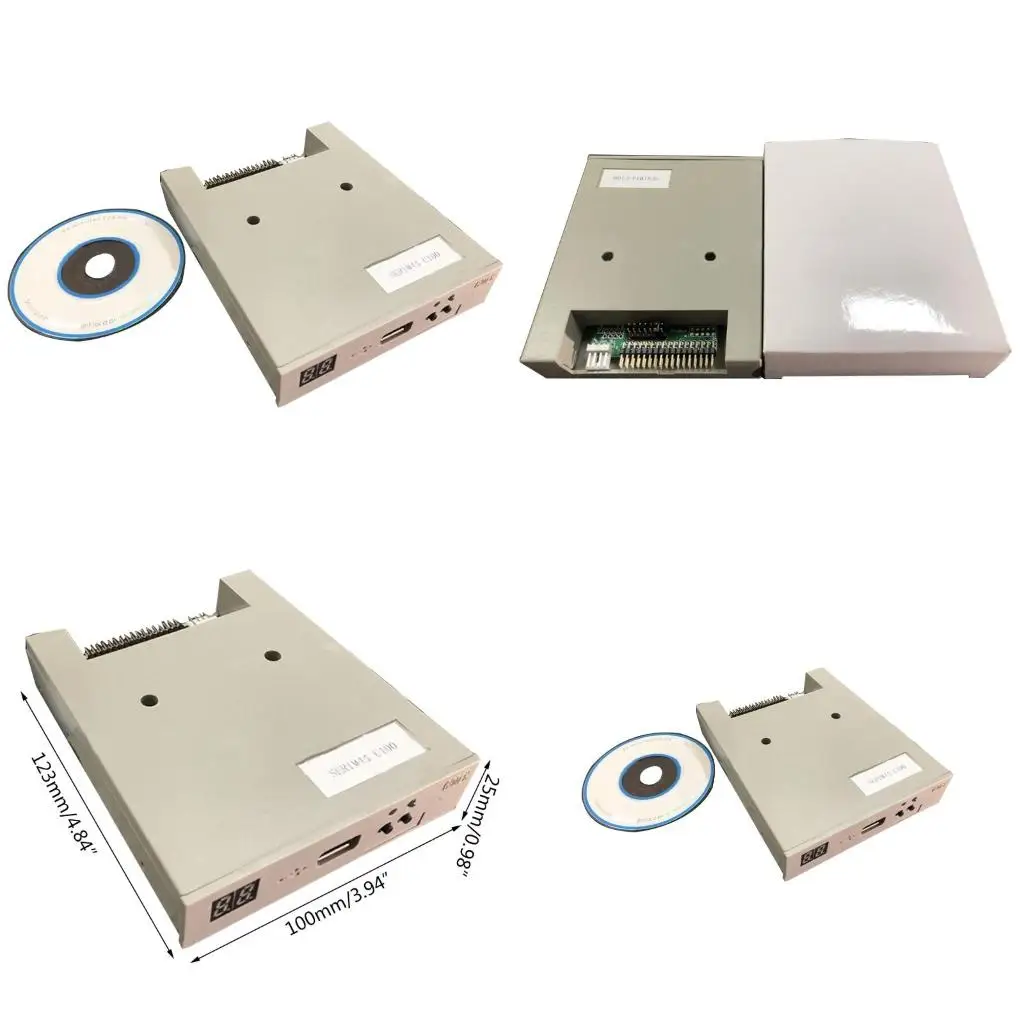 USB Floppy Disk Reader Drive 34pin 3.5in External 1.44 FDD Diskette Drive for Electronic Plug＆Play No for Extra Drive