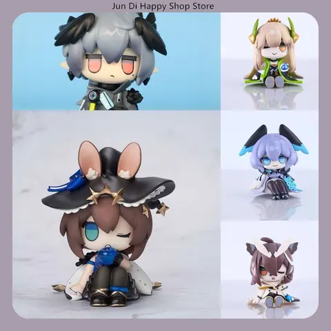 ​ ​ Arknights-figura de Anime de PVC, versión Chibi, superdeformada, Posa sentada, estatua, decoración de escritorio, colección de regalos ​