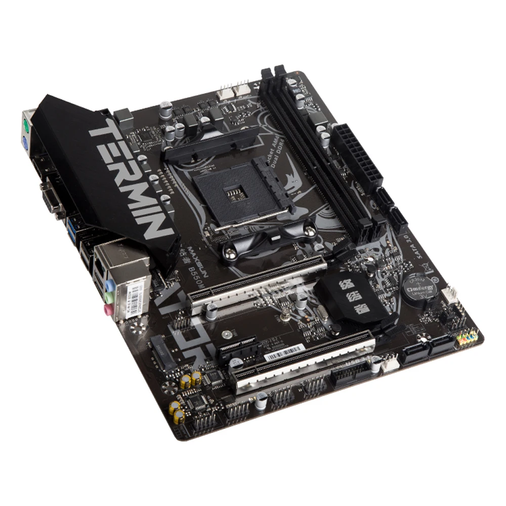 MAXSUN Terminator AMD B550M Motherboard Dual Kanal DDR4 USB 3,1 PCIE 4,0 AM4 Unterstützt Ryzen 4000/5000 (3600/4650G/5600G/5600X)