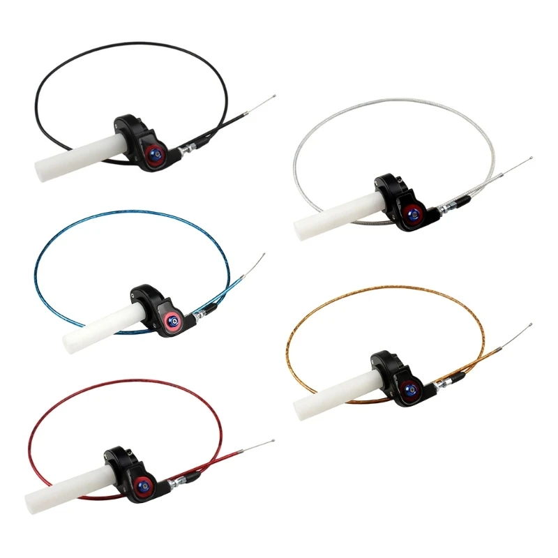 2026 New Universal Throttle Accelerator Handle Grips and Cable Set Motorcycle Grip
