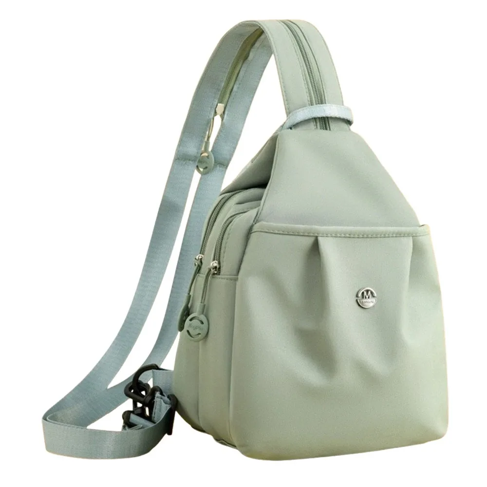 Fashion Oxford Fabric Backpack Multi Layer Large Capacity Chest Bags Multi-purpose Waterproof Shoulder Bag Unisex