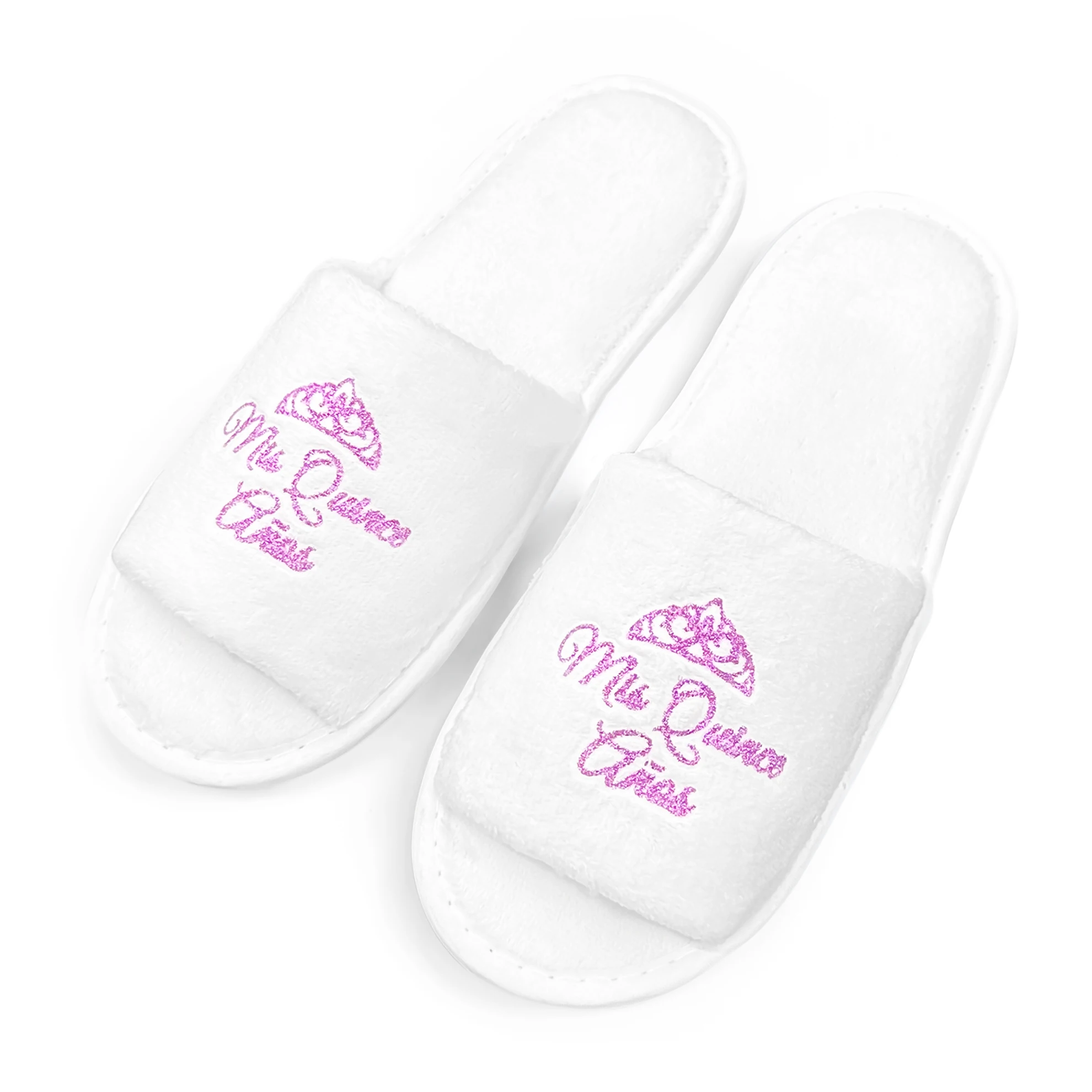 Letras españolas "Mis Quince Anos" Glitter Golden Printed Slippers,For Teenage Girls 15th Birthday Party, for Daughters, Friends image 5