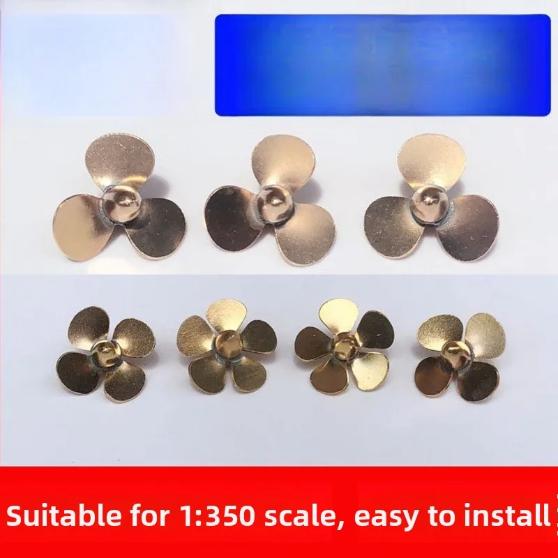 1/350 copper metal propeller, remote simulation ship model modification accessories slurry RC remote control ship model slurry