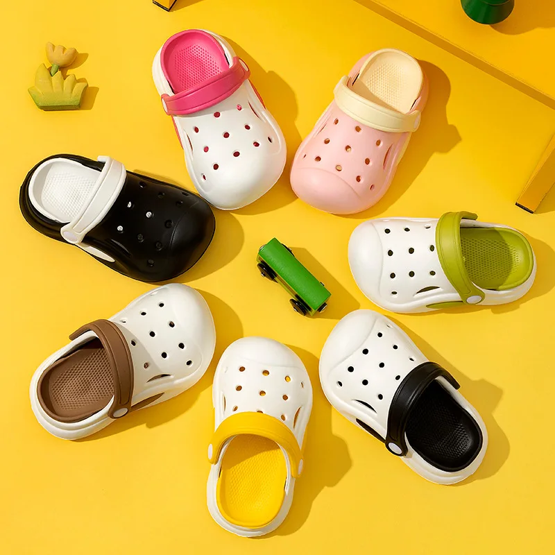 Graden Shoes For Children New Trendy Summer Thick Sole Lightweight Anti-slip Fashion Beach Breathable Slippers Sandals