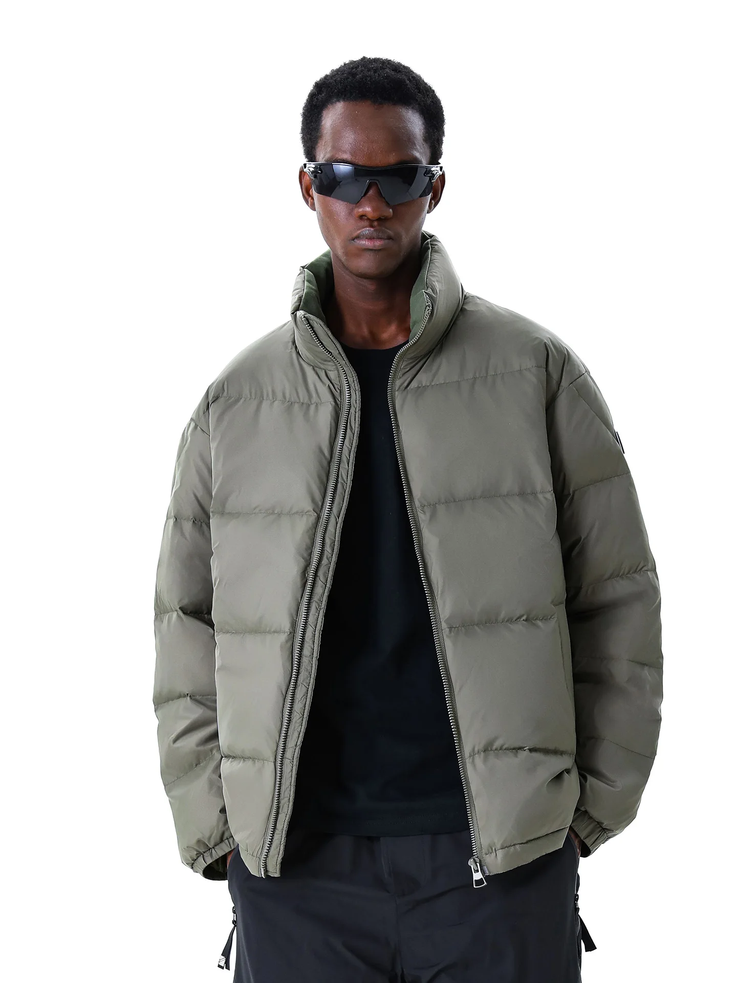 

Мужская короткая пуховая куртка MMOPTOP с воротником-стойкой, утепленная, зимняя, повседневная, теплая, с наполнителем из утиного пуха, цвета хаки