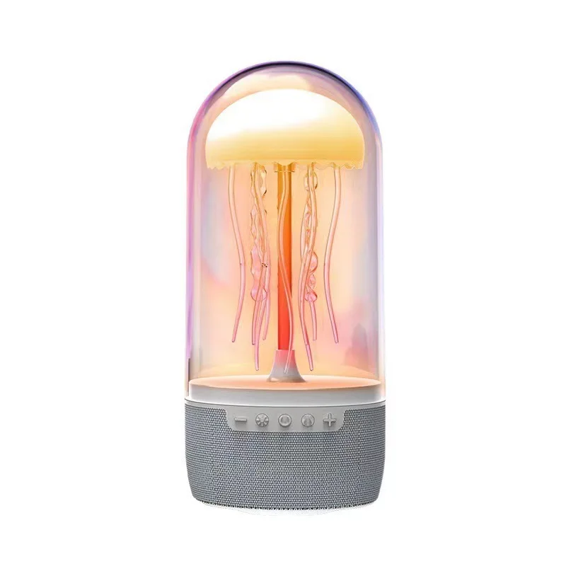 Intelligent portable wireless jellyfish Bluetooth speaker, colorful breathing light, octopus ornament, outdoor subwoofer stereo