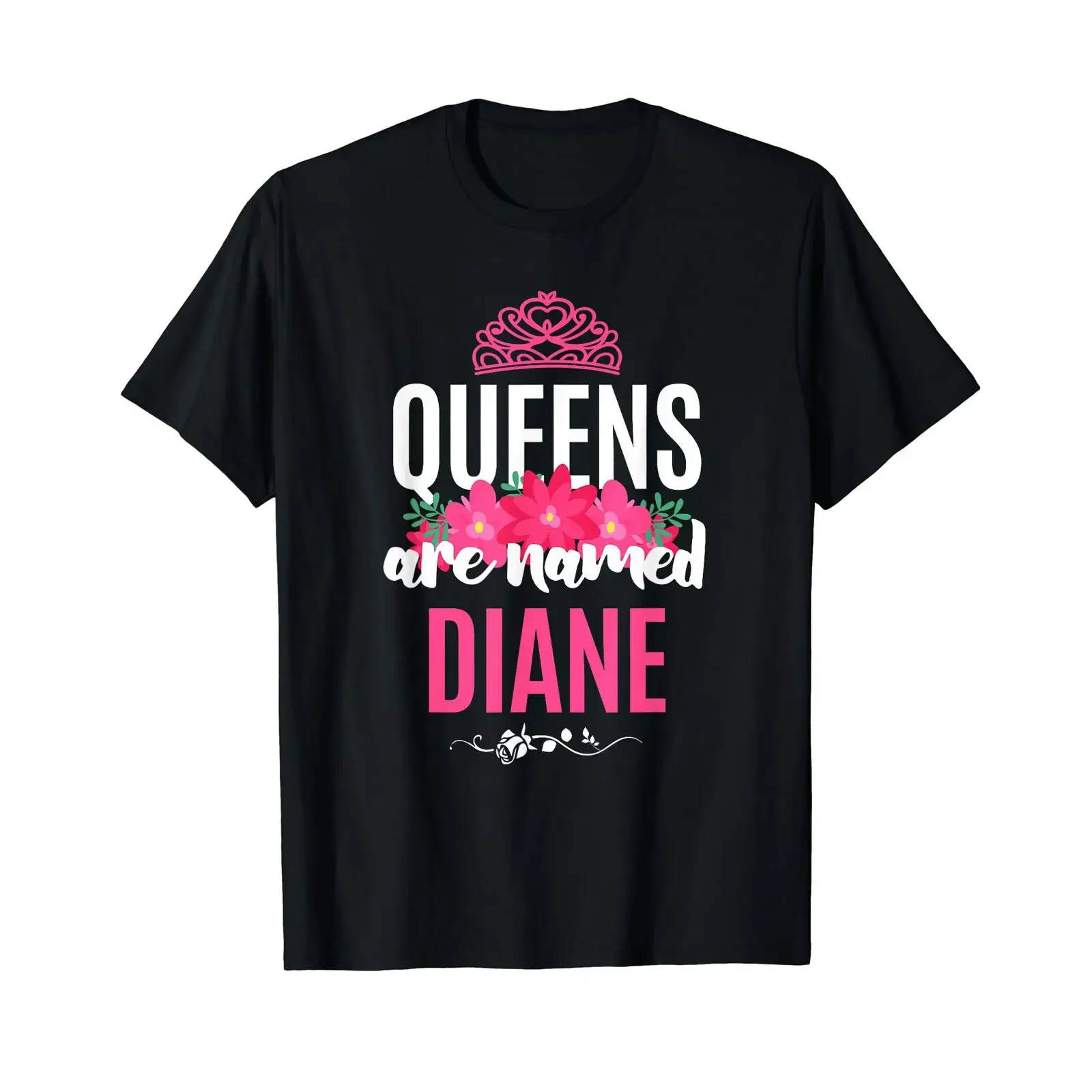 Königinnen heißen Diane Lustige Frauen mit Queen Namen Preisgünstiges Grafik T Shirt vintage Washed Slightly Stretched Casual