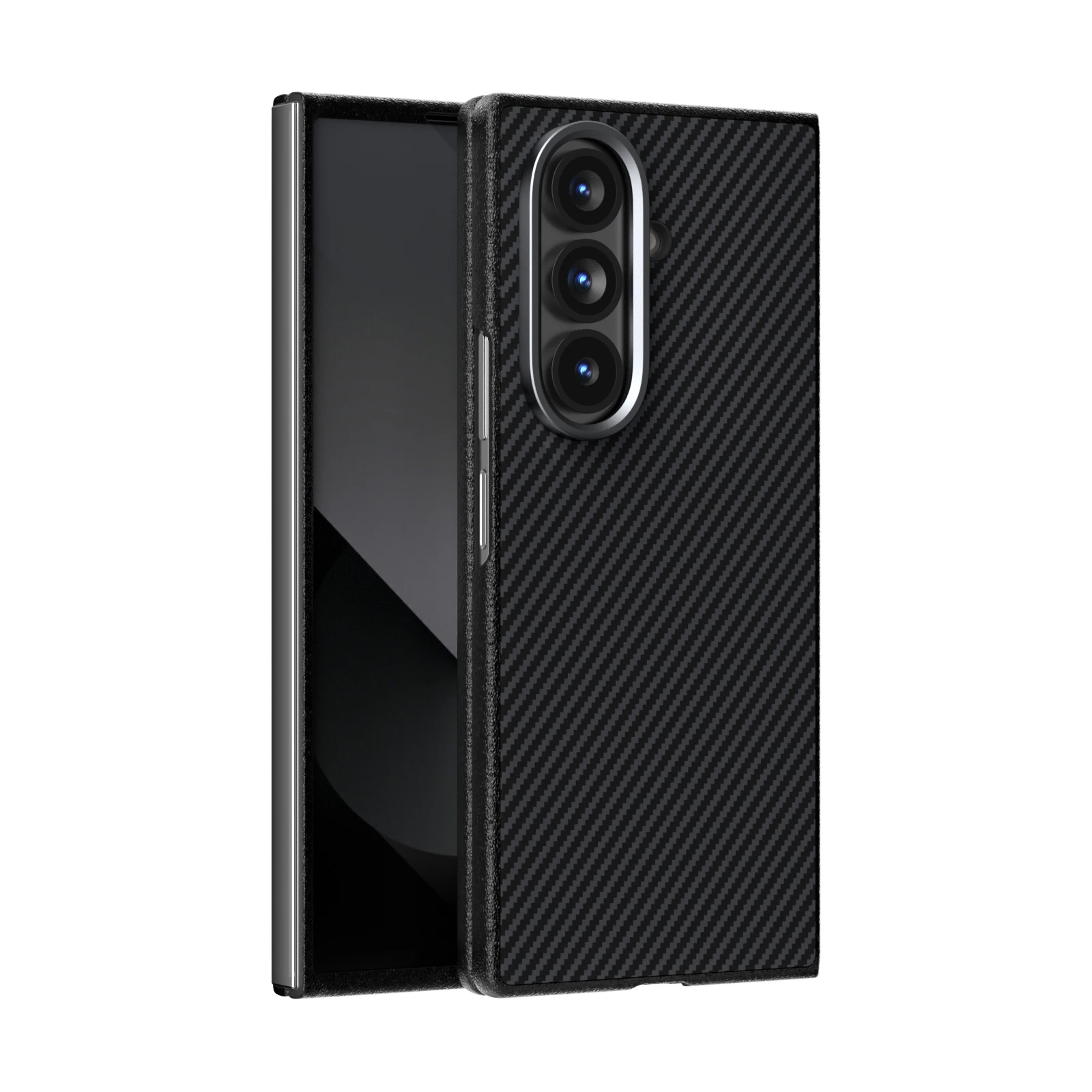 Für Samsung Galaxy Z Fold 7 6 5 Fold 7 Fold 6 Handyhülle für Magsafe Magnetic Wireless Charging Carbon Fiber Schutzhülle