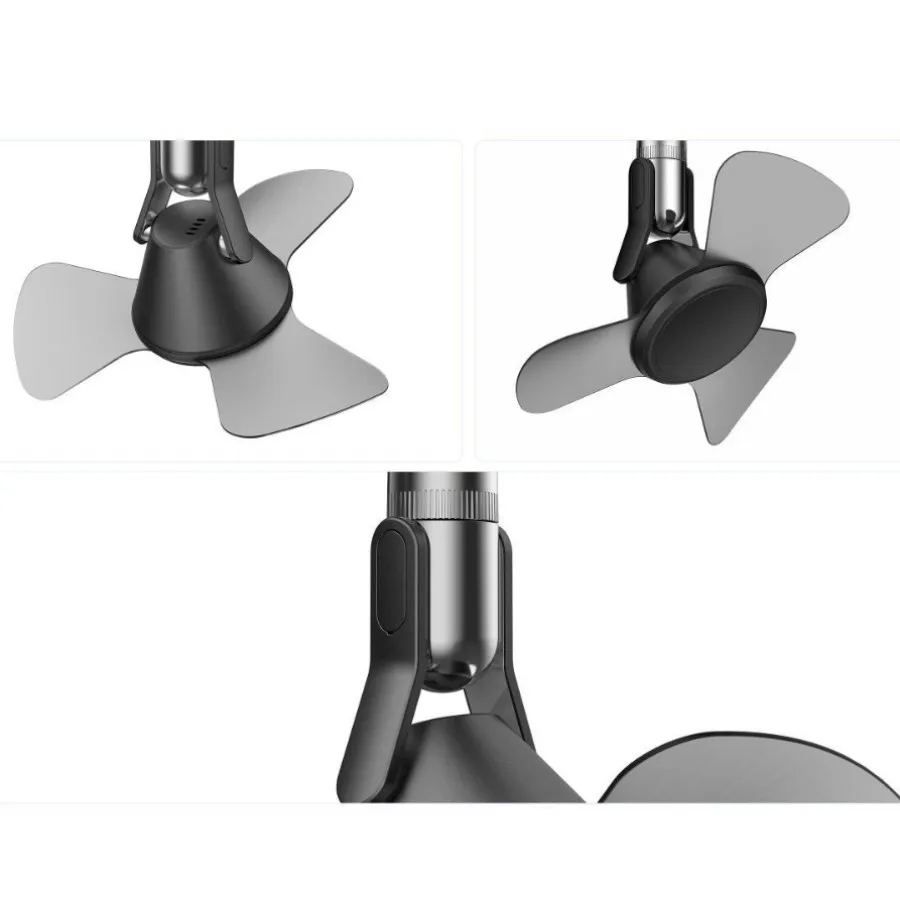 3D corner fan industrial wind small silent light dining room balcony entrance small bedroom frequency conversion