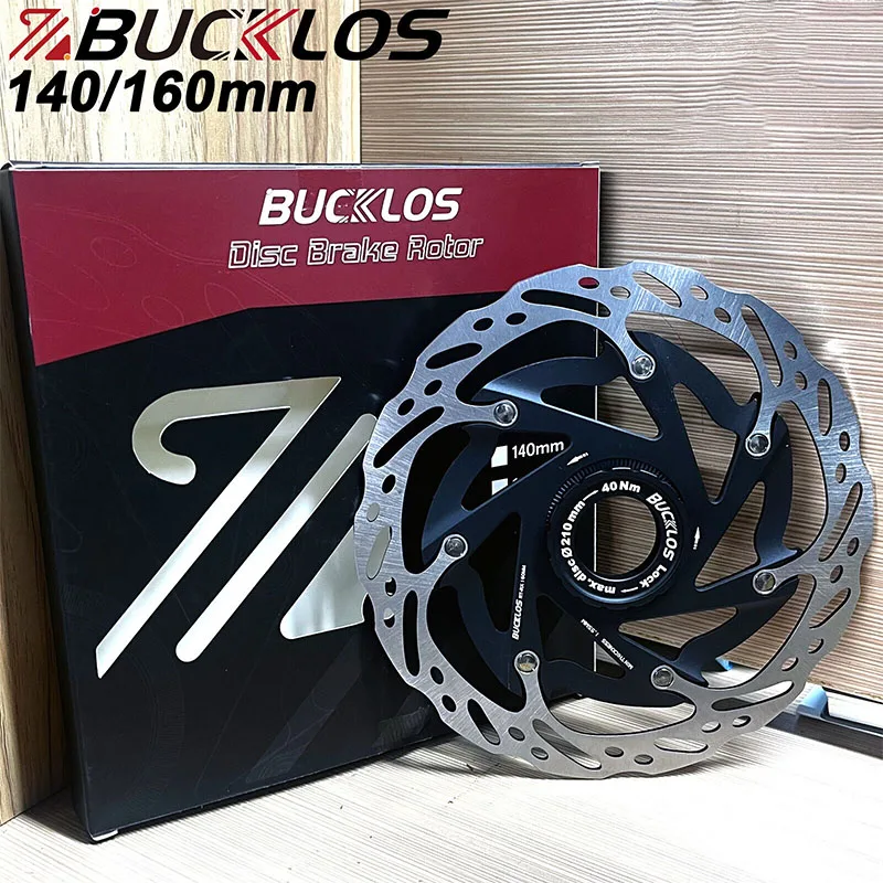 BUCKLOS Centerlock 140/160mm Rotor Floating Disc Brake Rotors w/Lock Rings RT-TCX-R Heat Dissapation Bike Brake Disc MTB Parts